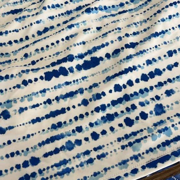 Eddie Bauer Girls 10/12 Reversible Tankini Swimsuit 2PC Blue Heart Set EUC - Picture 5 of 10